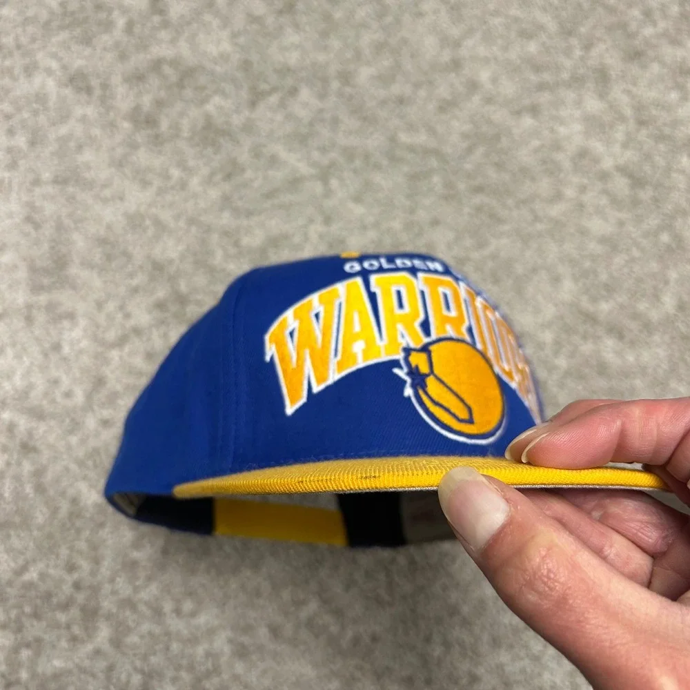 Golden State Warriors Mitchell Ness‎ Hardwood Classic Snapback Hat Blue Yellow